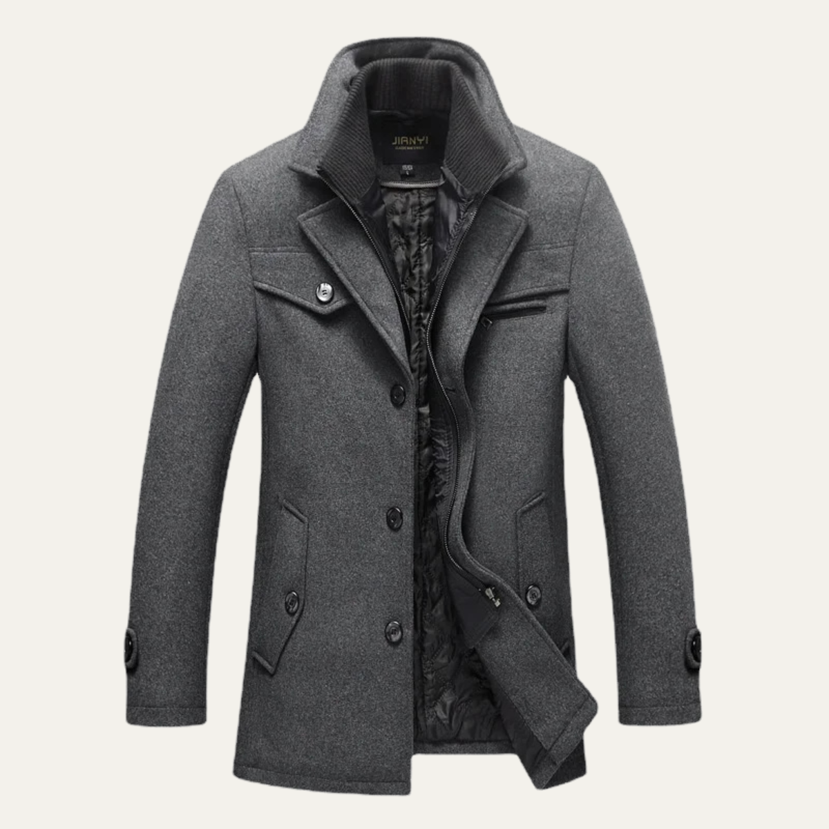 The Stonemont Men’s Smart Casual Wool Blend Winter Coat