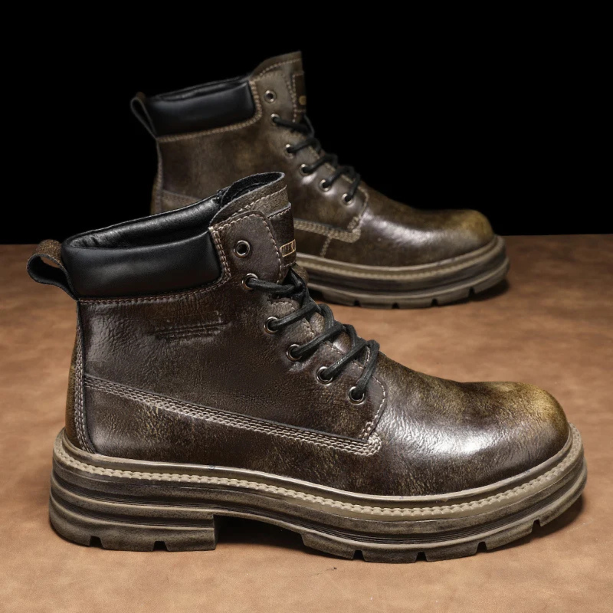 The San Teodoro Men’s Durable Leather Work Boots