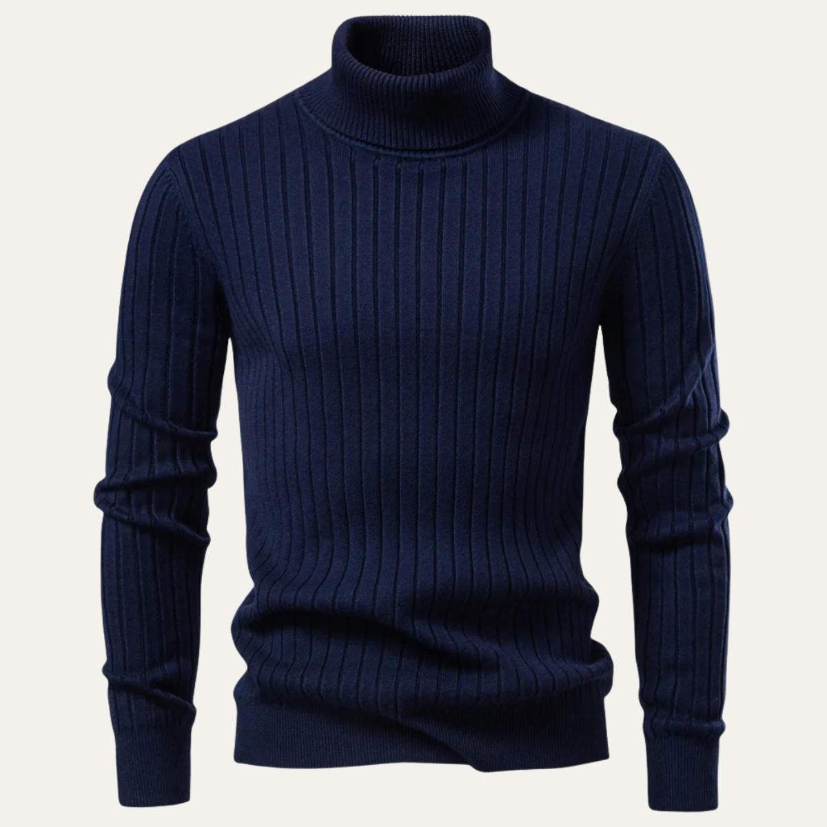 The Minori Men’s Premium Knit Ribbed Turtle Neck Jumper