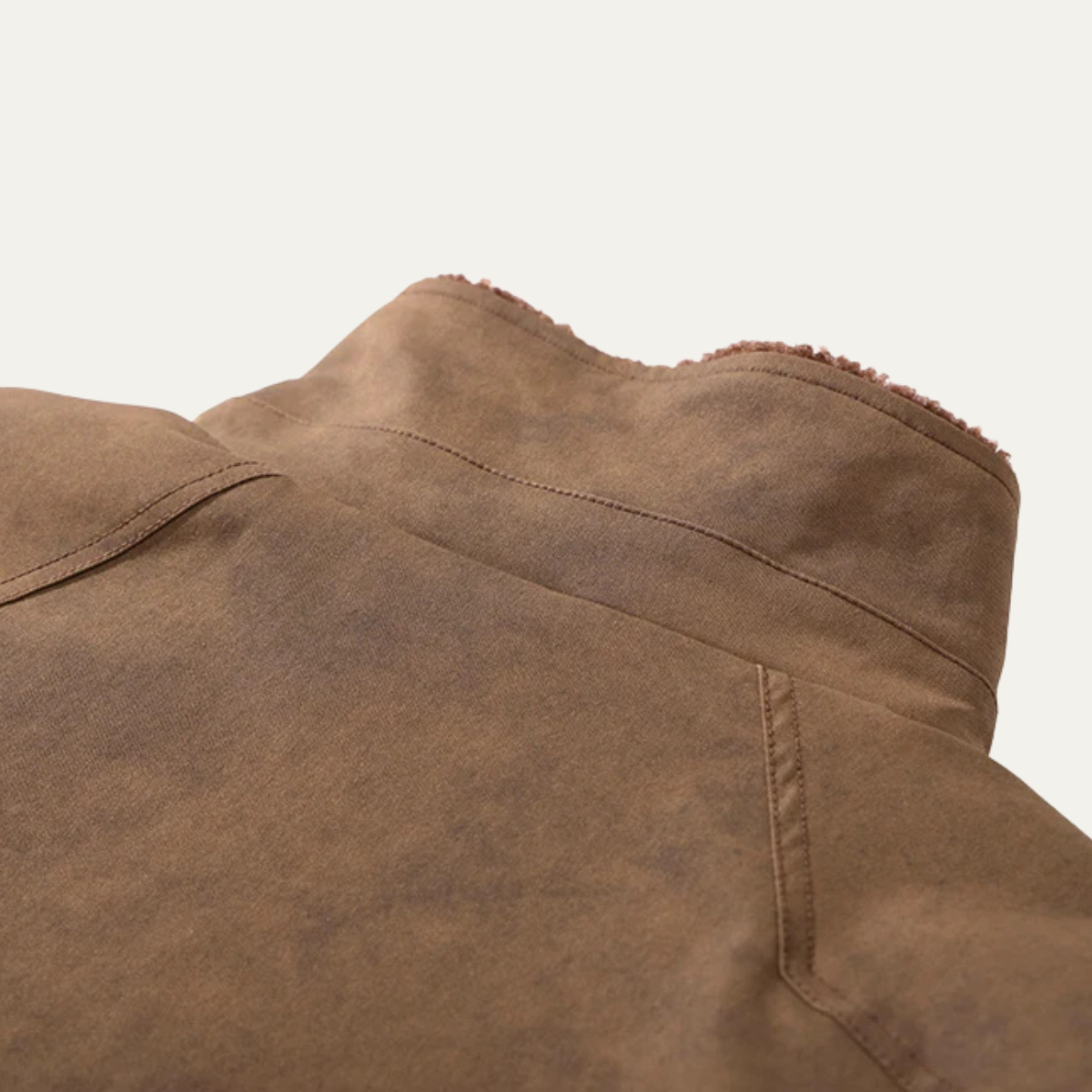 The Hampton Men’s Suede Fleece Lined Bomber Jacket