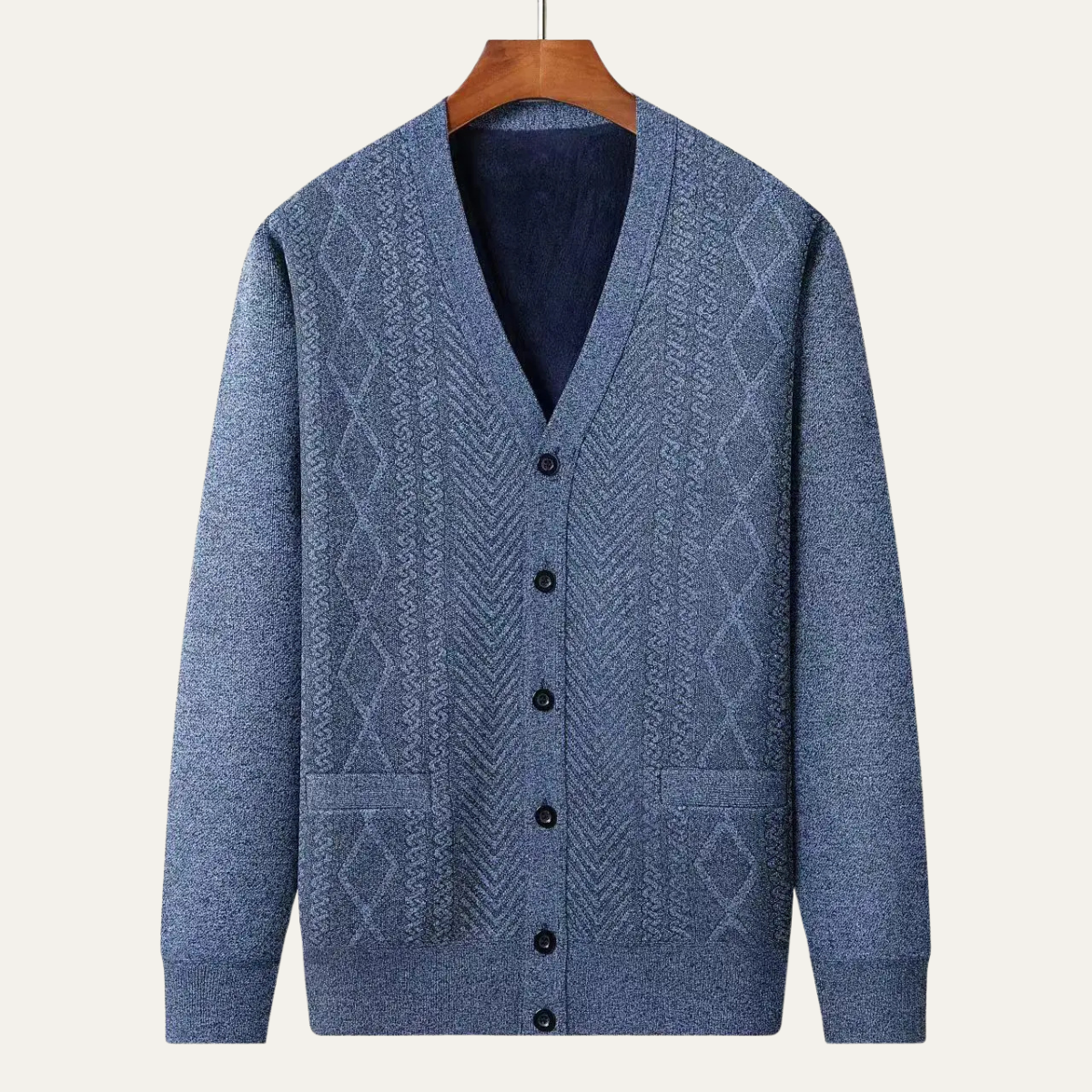 The Trafalgar Men's Classic Knit Button Up Cardigan