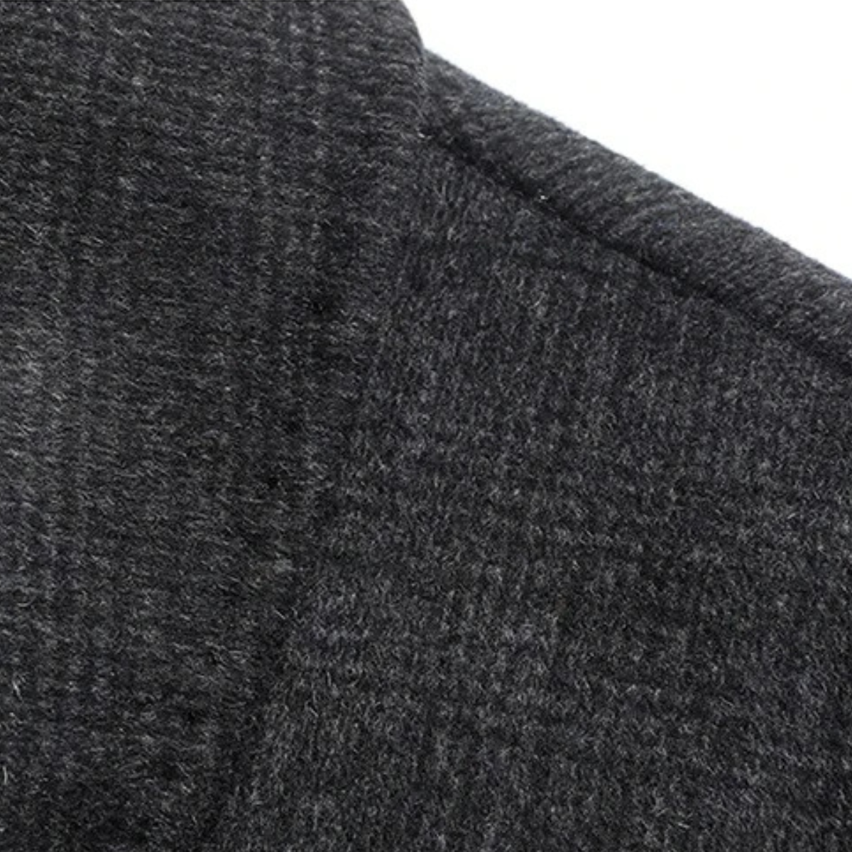 The Dobbiaco Men’s Winter Plaid Wool Blend Overcoat with Quilted Lining