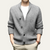 The Hebrides Men's Chunky Knit  Shawl Collar Cardigan