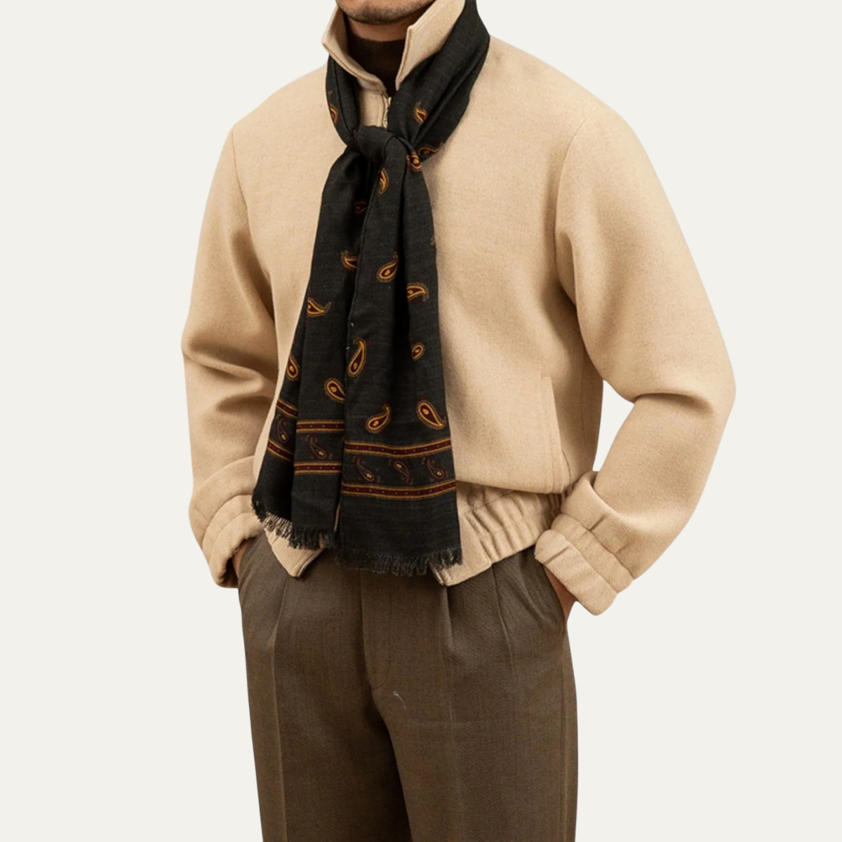The Beaconsfield Men's Classic Wool Zip Up Jacket