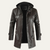 The Linlithgow Men's Retro Hooded Leather Biker Jacket