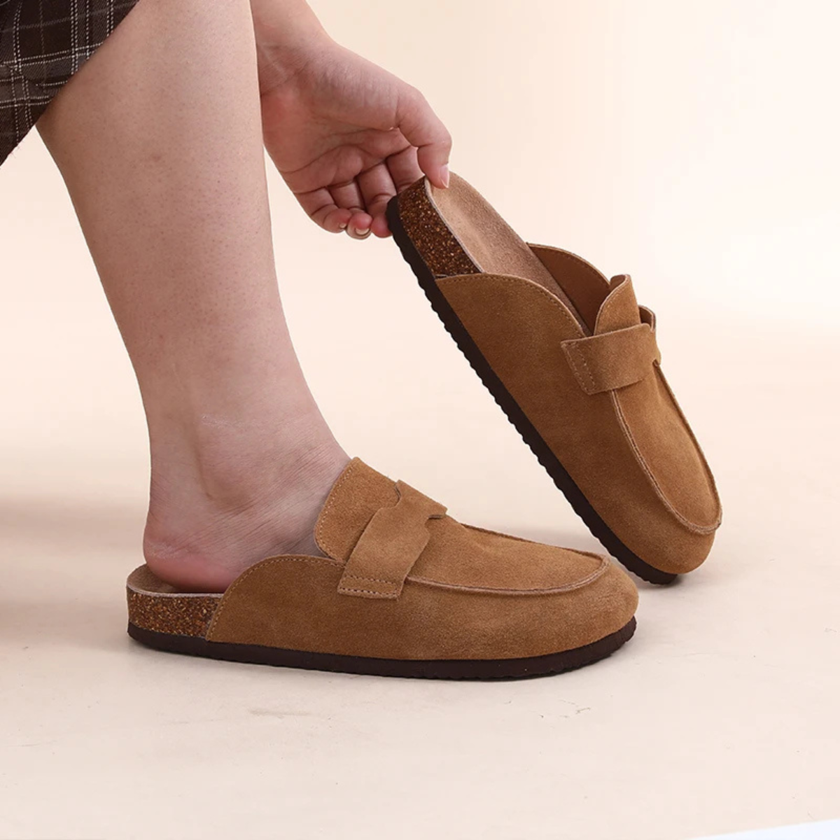 The Lavenham Men's Suede Slip On Trendy Moccasin Slipper