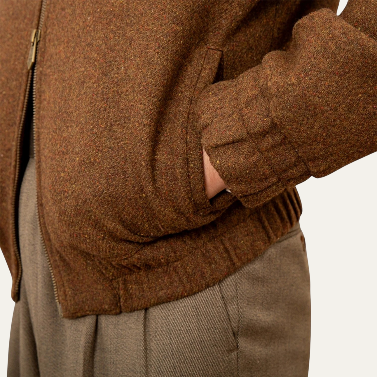 The Beaconsfield Men's Classic Wool Zip Up Jacket