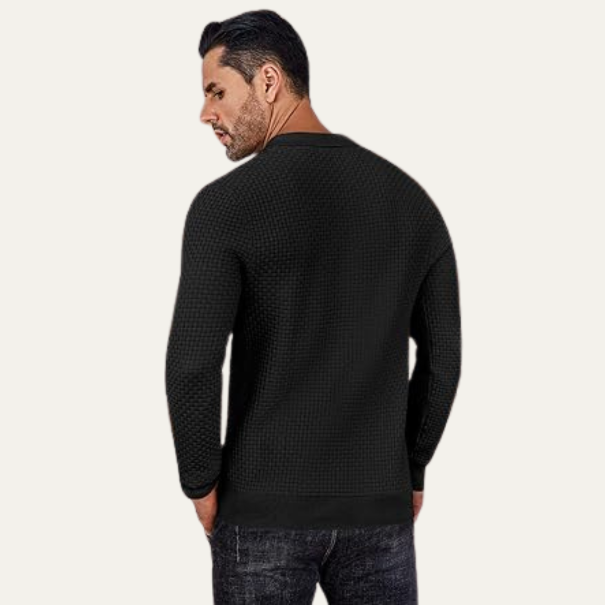 The Ravello Men's Textured Lightweight Knit Polo Shirt