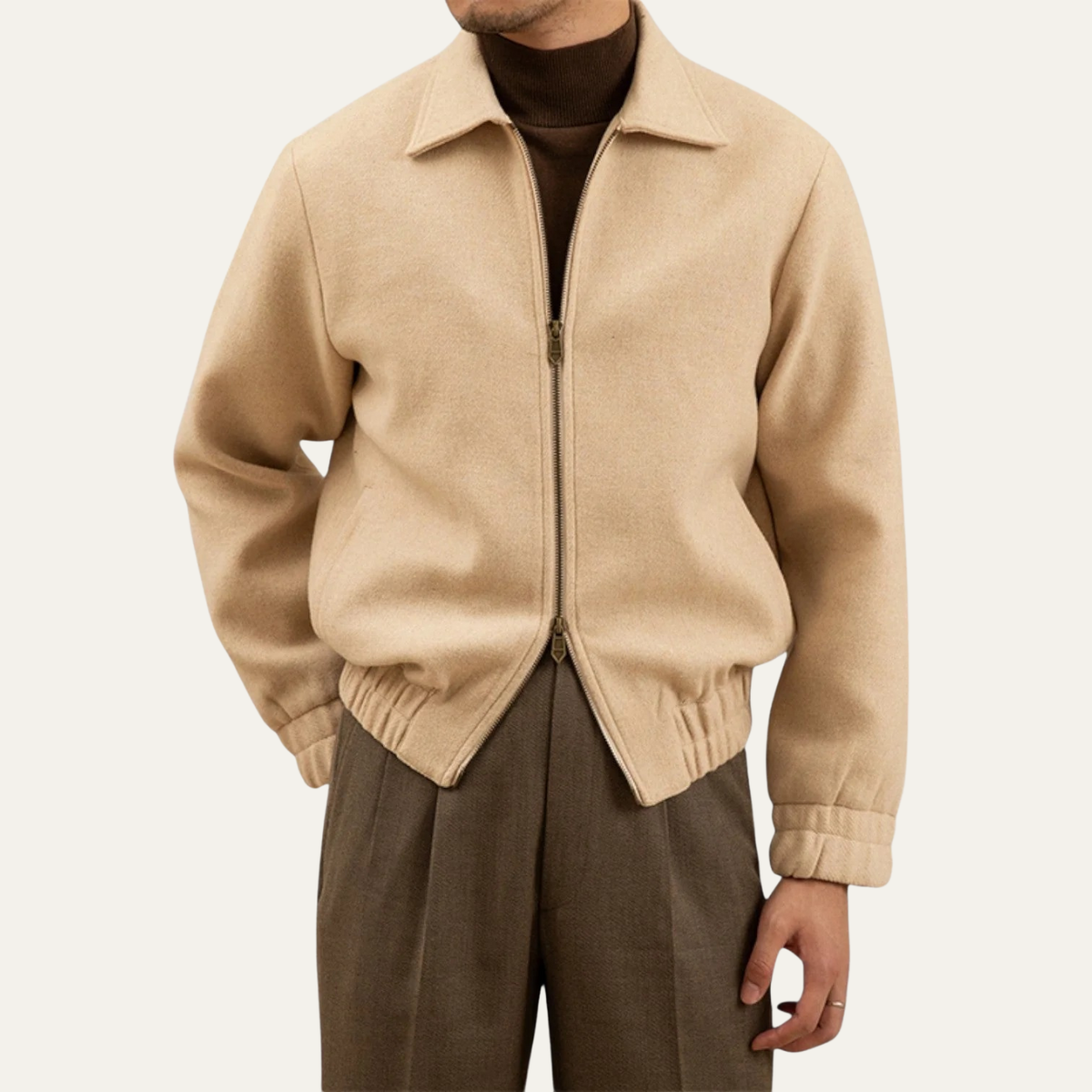 The Beaconsfield Men's Classic Wool Zip Up Jacket