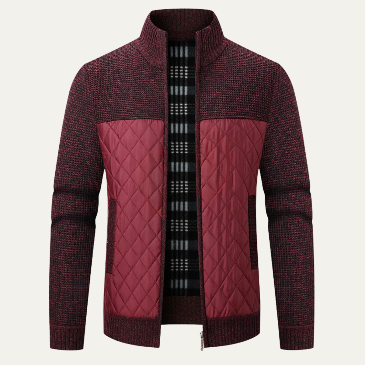 The Greenock Men's Stylish Padded Warm Zip Jacket