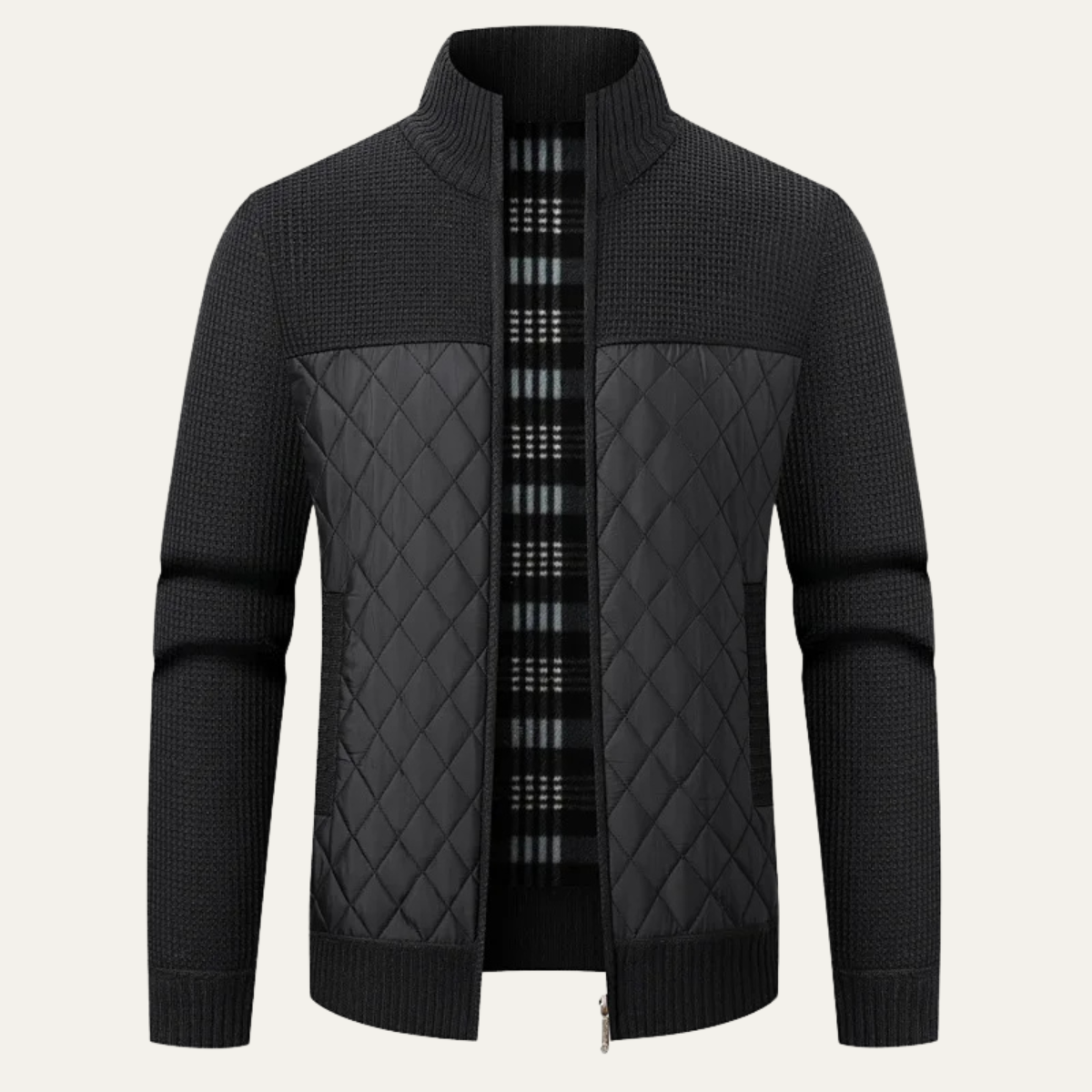 The Greenock Men's Stylish Padded Warm Zip Jacket