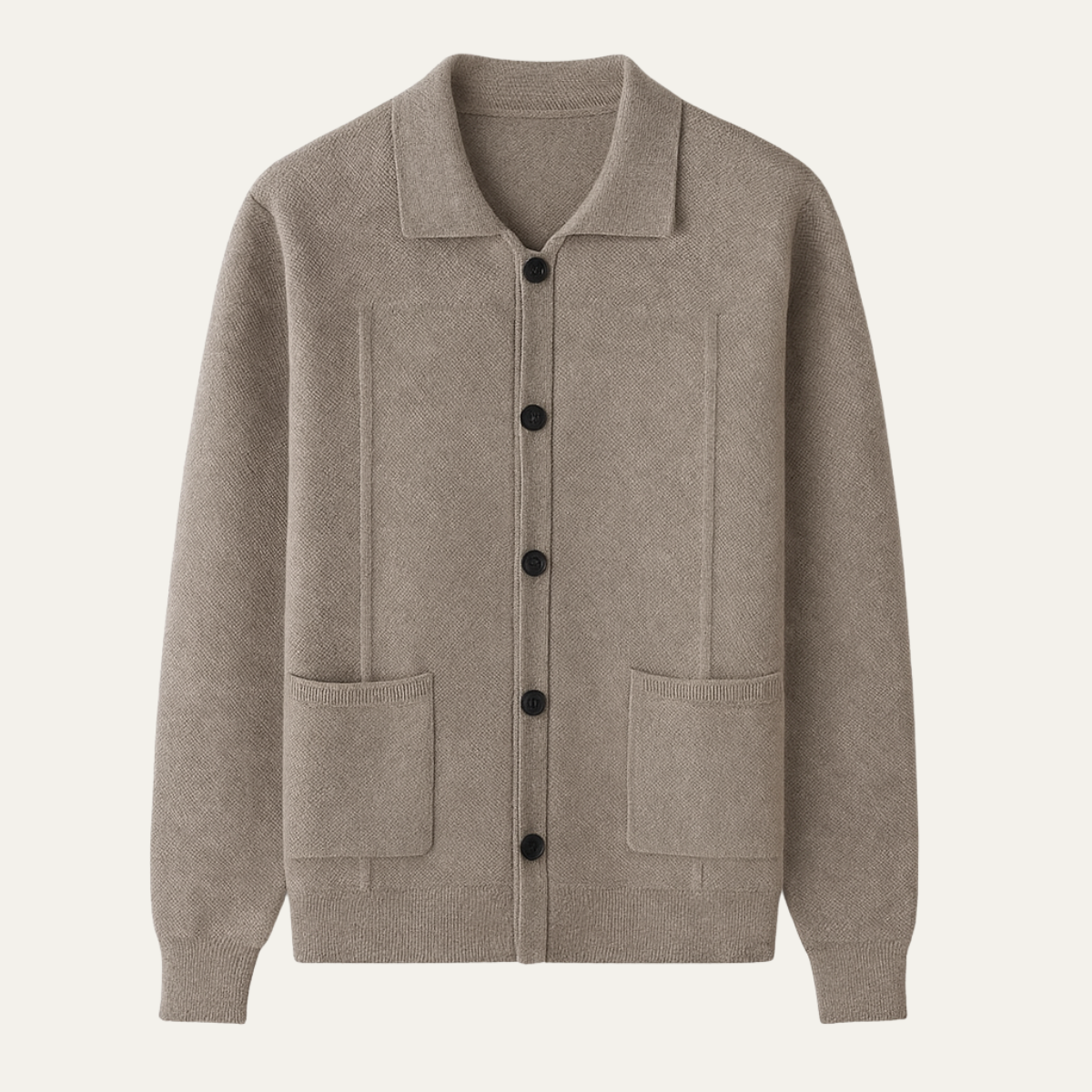 The Marlow Men's Classic Smart Layer Knit Cardigan