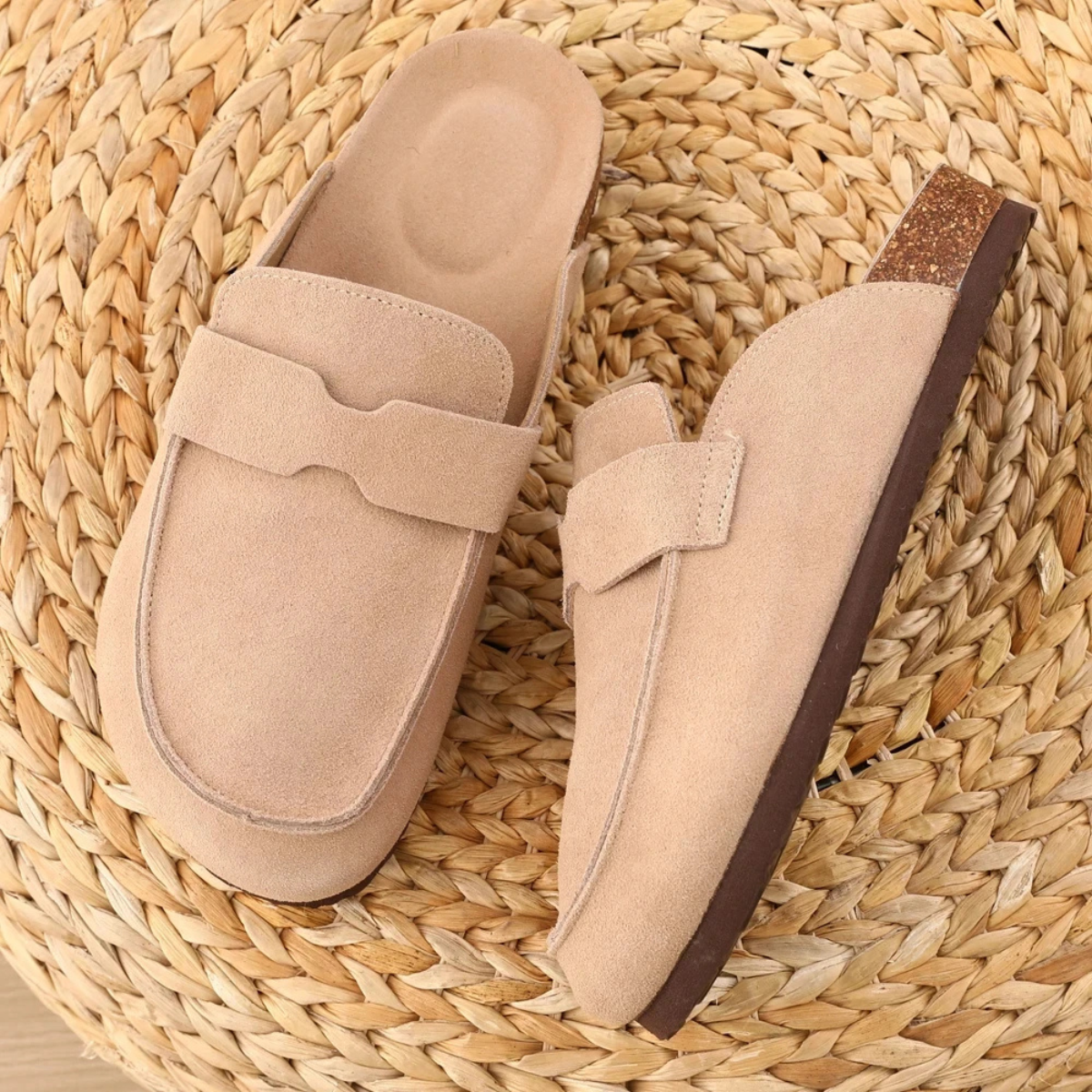 The Lavenham Men's Suede Slip On Trendy Moccasin Slipper