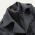The Amersham Men's Smart Winter Trench Coat with Stand Collar