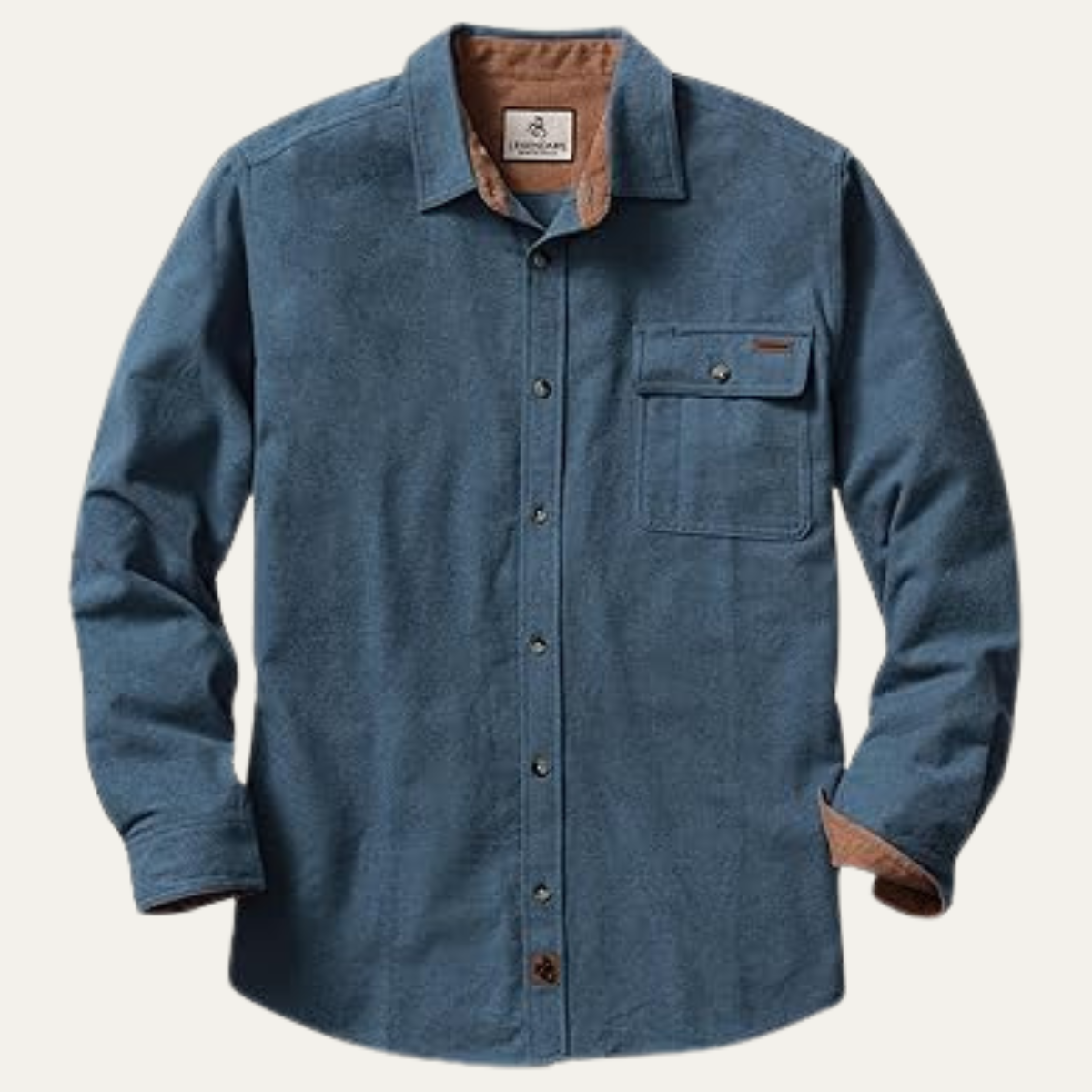The Capri Men’s Legendary Flannel Button Down Shirt Workwear with Corduroy Trim