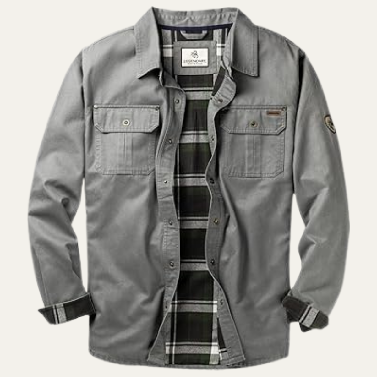 The Anacapri Men’s Flannel Lined Water Resistant Cotton Jacket