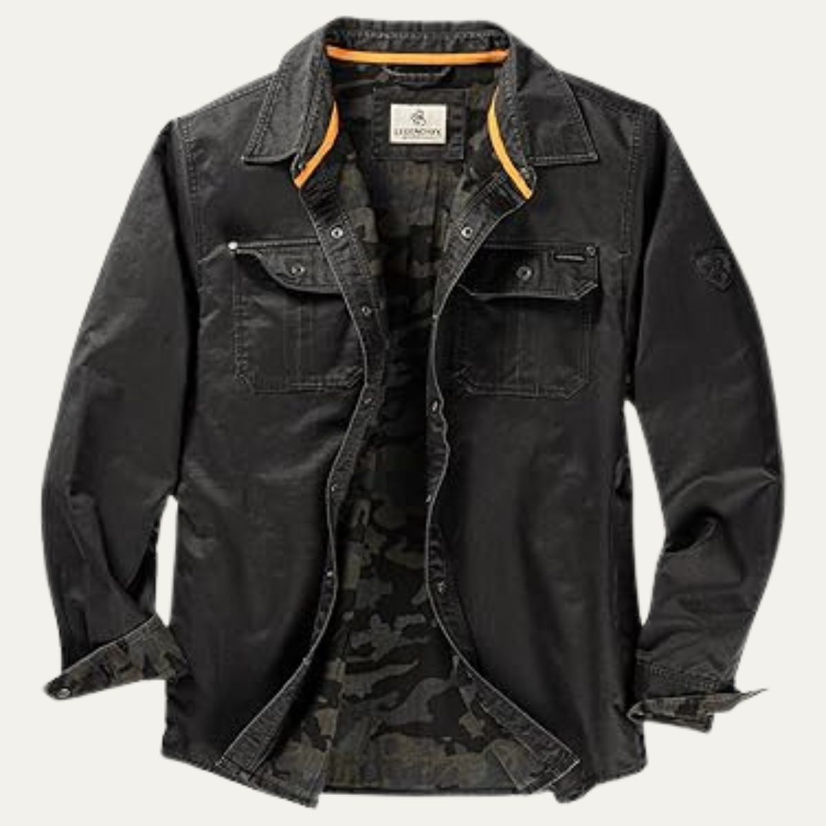 The Anacapri Men’s Flannel Lined Water Resistant Cotton Jacket