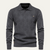 The Hebrides Men's Casual Diamond Pattern KnitPolo Jumper