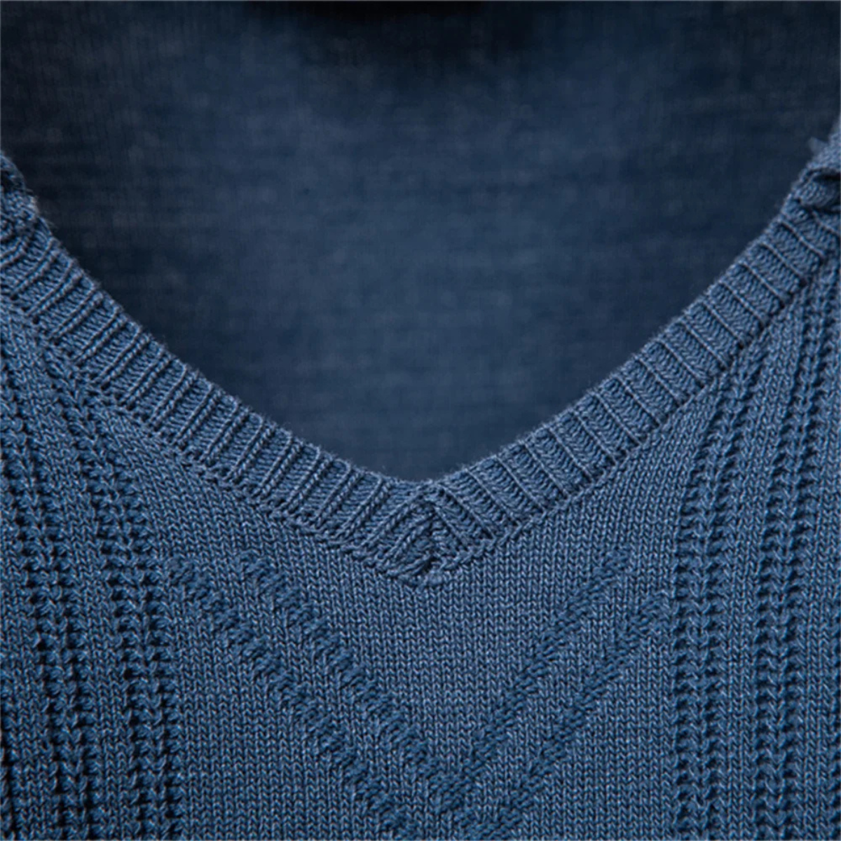 The Pembroke Men's Slim Fit V Neck Polo Knitted Jumper