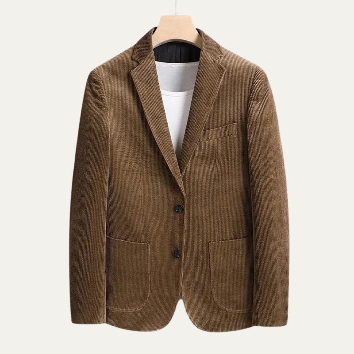 The Porto Cervo Men's Casual Two Button Corduroy Blazer Jacket