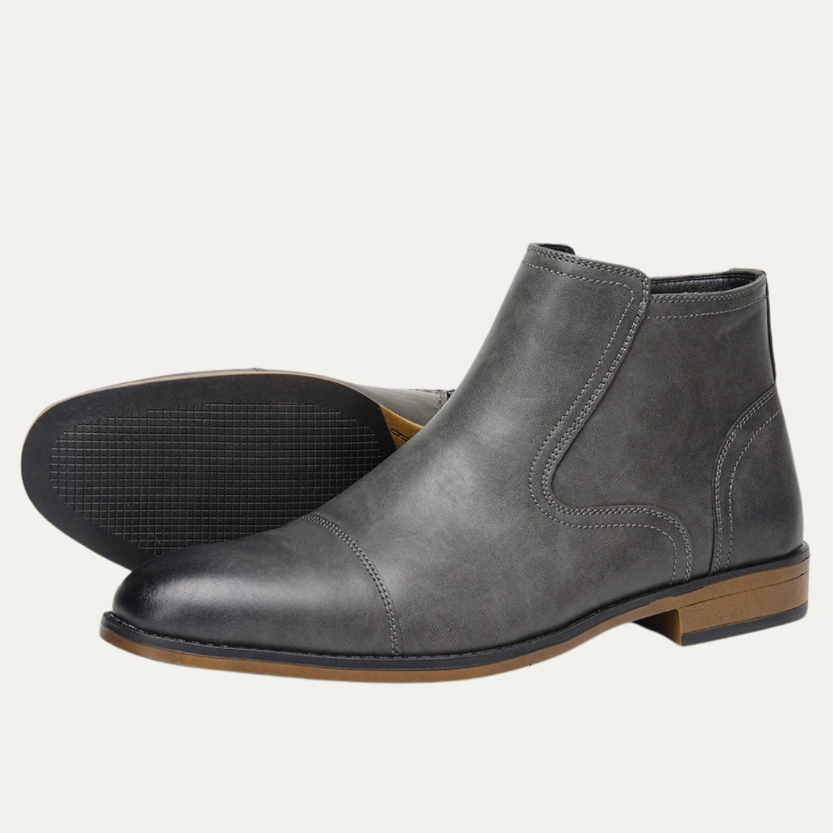 The Rapallo Men’s Classic Side Zip Leather Ankle Boots