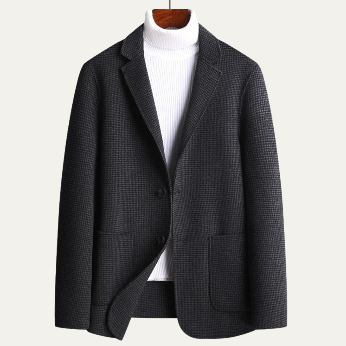 The Pantelleria Men's Checked Wool Suit Tweed Blazer Jacket