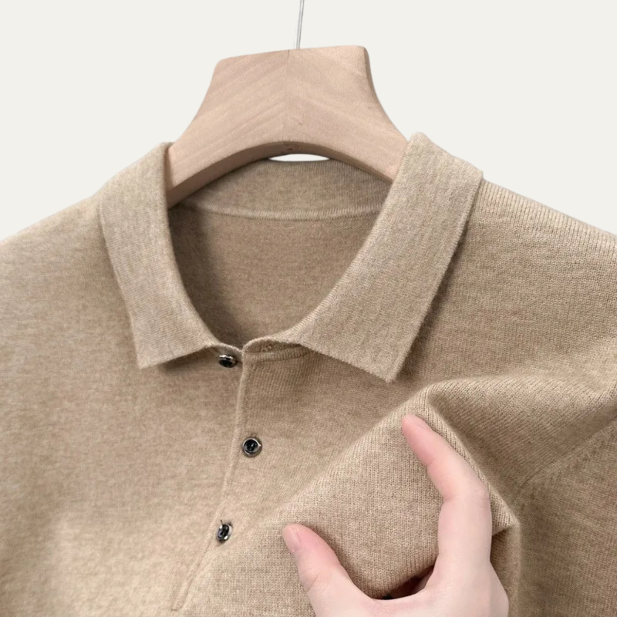 The Pembroke Men’s Luxury Pure Wool Cashmere Polo Jumper