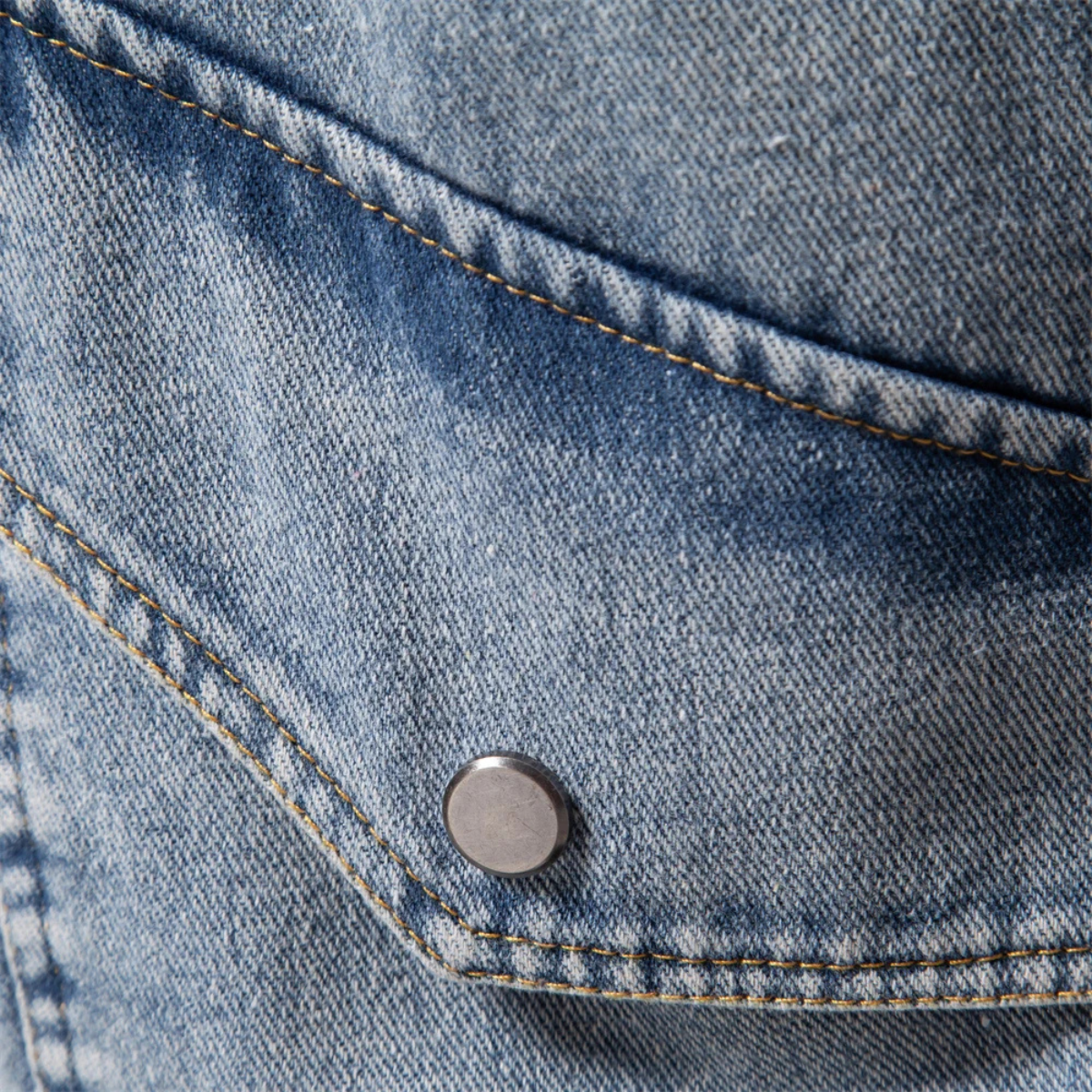 The Aberaeron Men's Fleece Collar Warm Denim Jacket