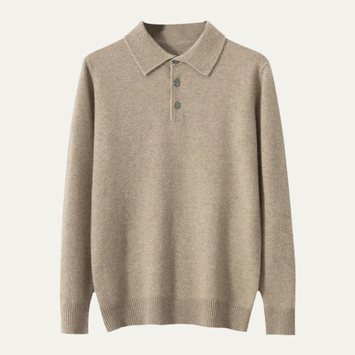 The Pembroke Men’s Luxury Pure Wool Cashmere Polo Jumper