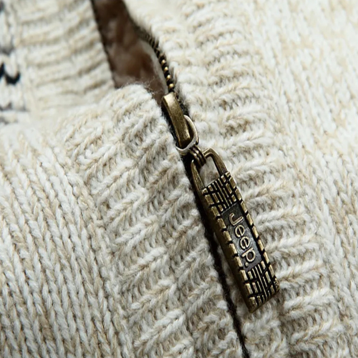 The Casamicciola Men’s Fleece Lined Hooded Cardigan with Nordic Pattern