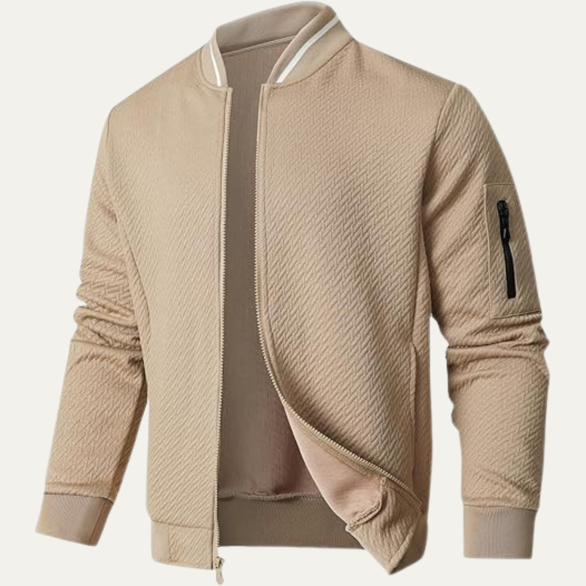 The Monterosso Men’s Casual Zip Up Lightweight Bomber Jacket