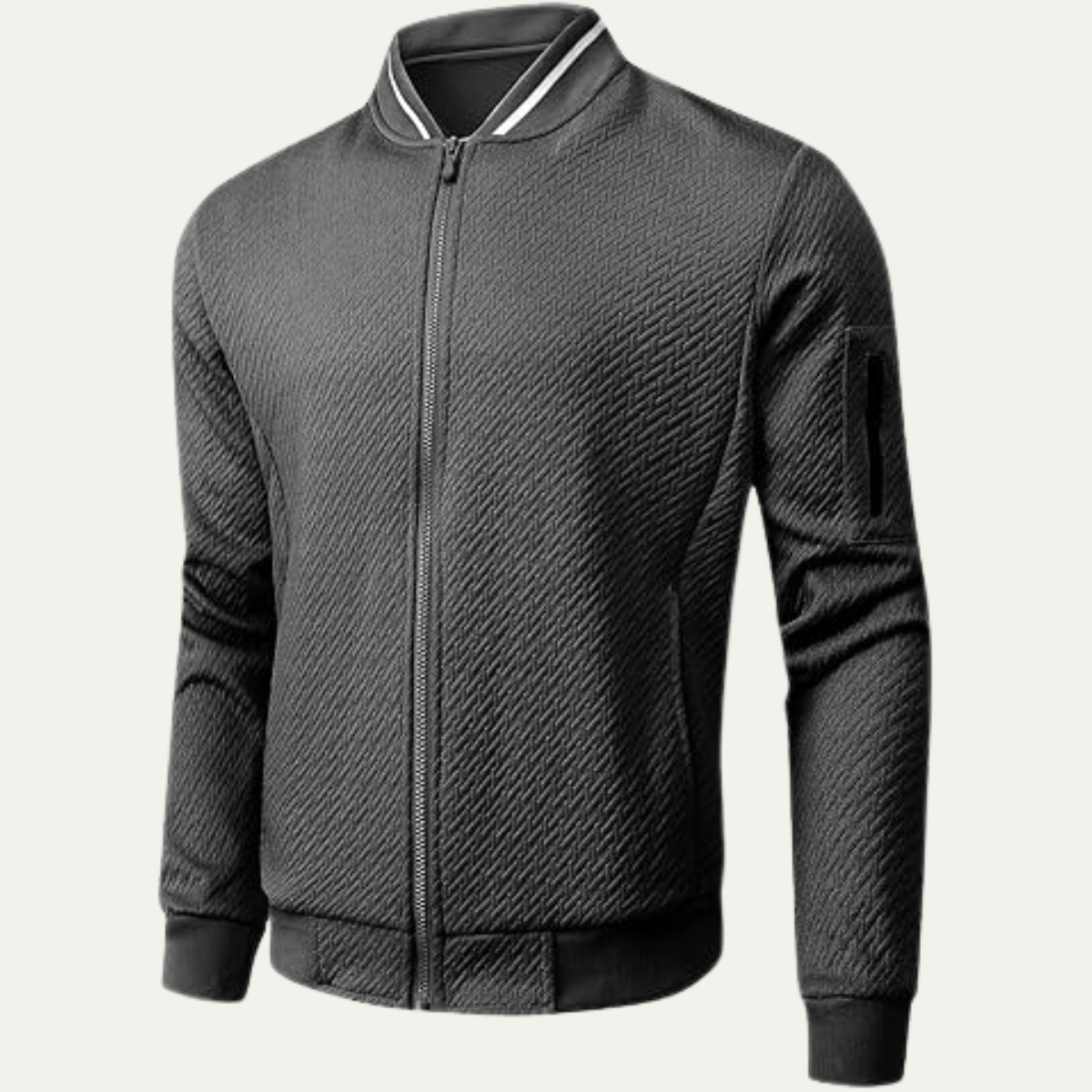 The Monterosso Men’s Casual Zip Up Lightweight Bomber Jacket