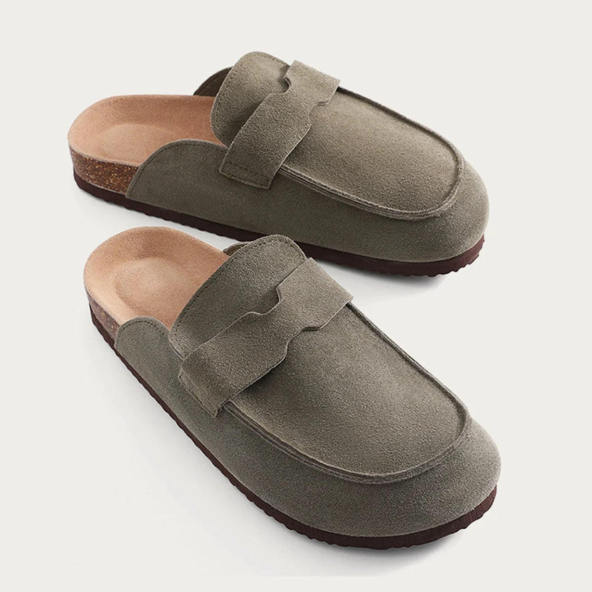 The Lavenham Men's Suede Slip On Trendy Moccasin Slipper