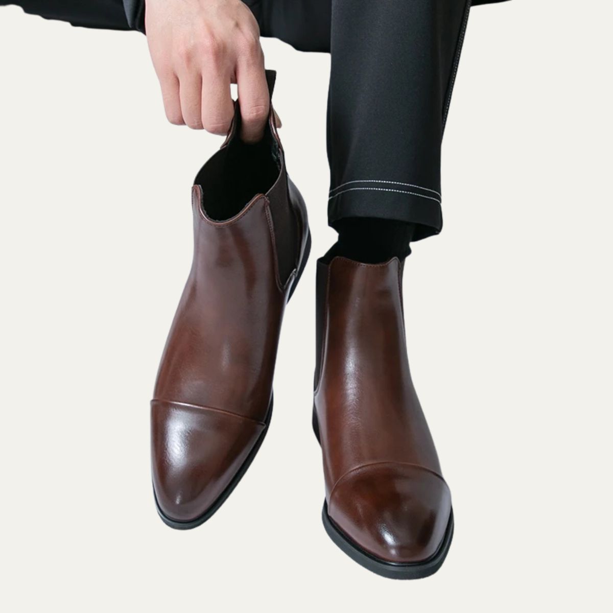 The Savile Row Leather Chelsea Boots for Men