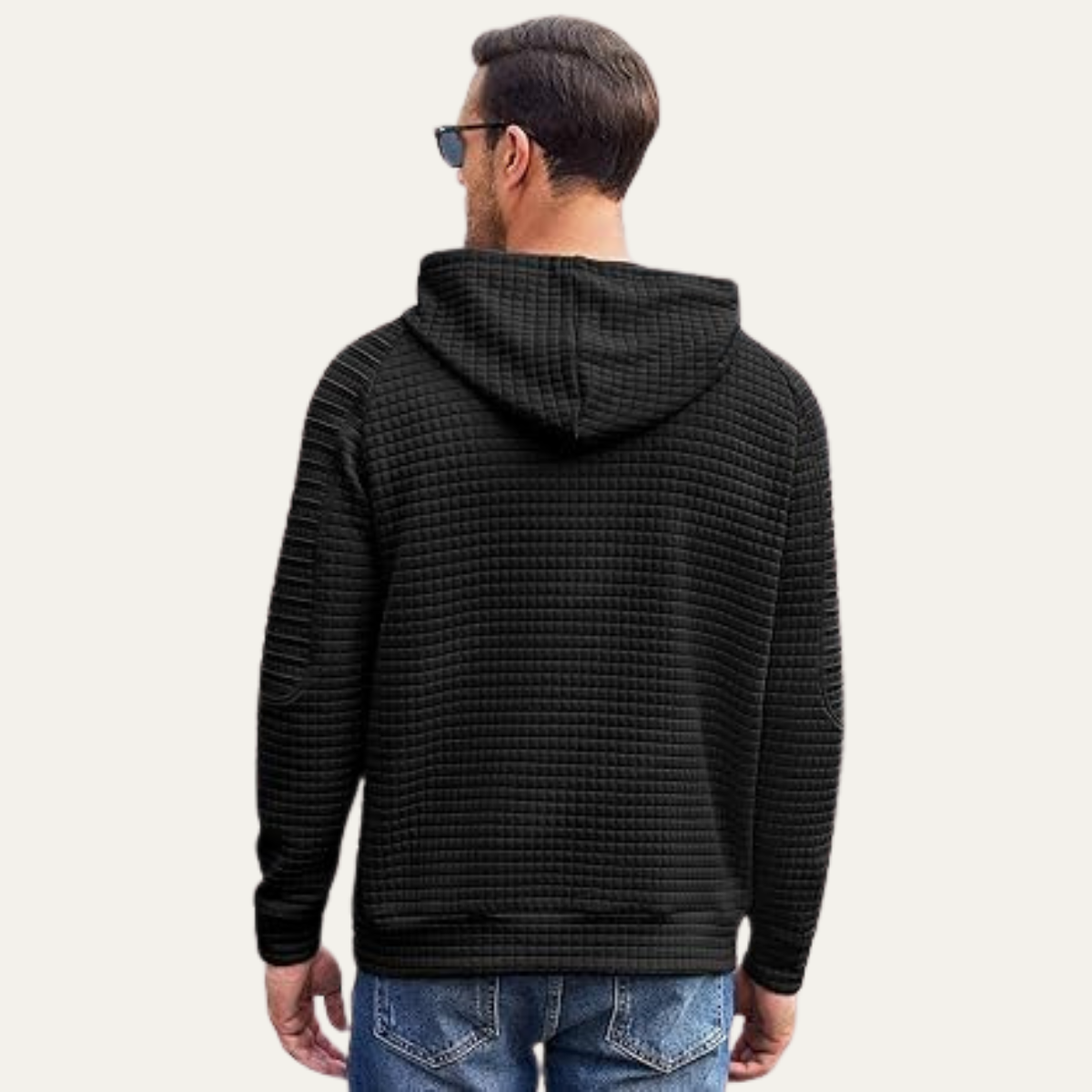 The Manarola Men’s Lightweight Waffle Knit Drawstring Jumper