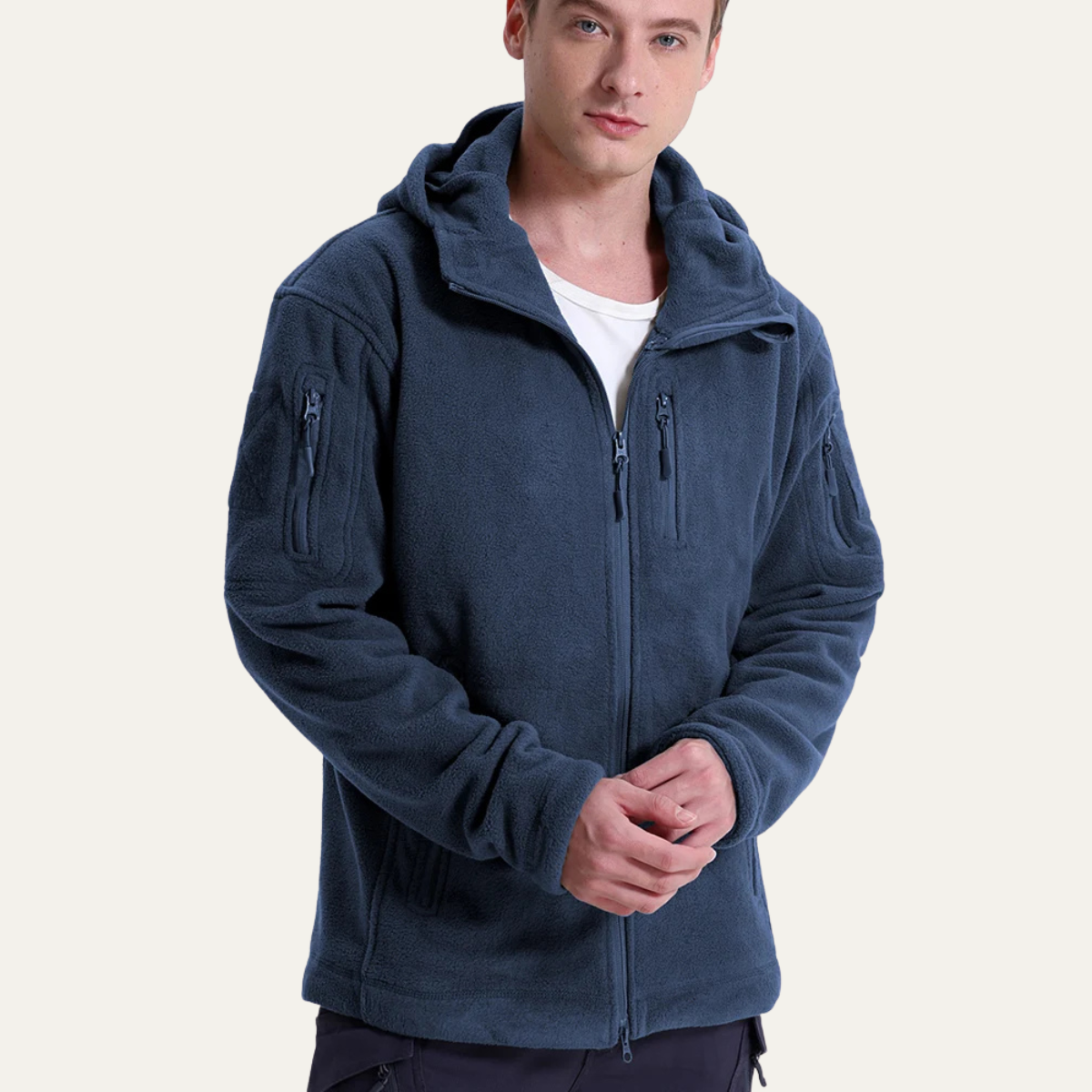 The Moray Men's Winter Fleece Tactital Hooded Jacket