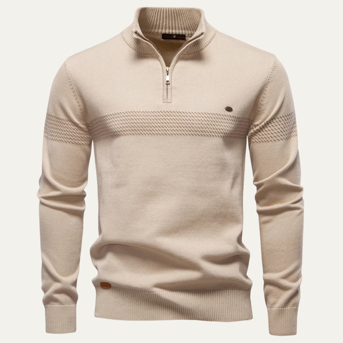 The Locorotondo Men’s Smart Half Zip Knit Jumper