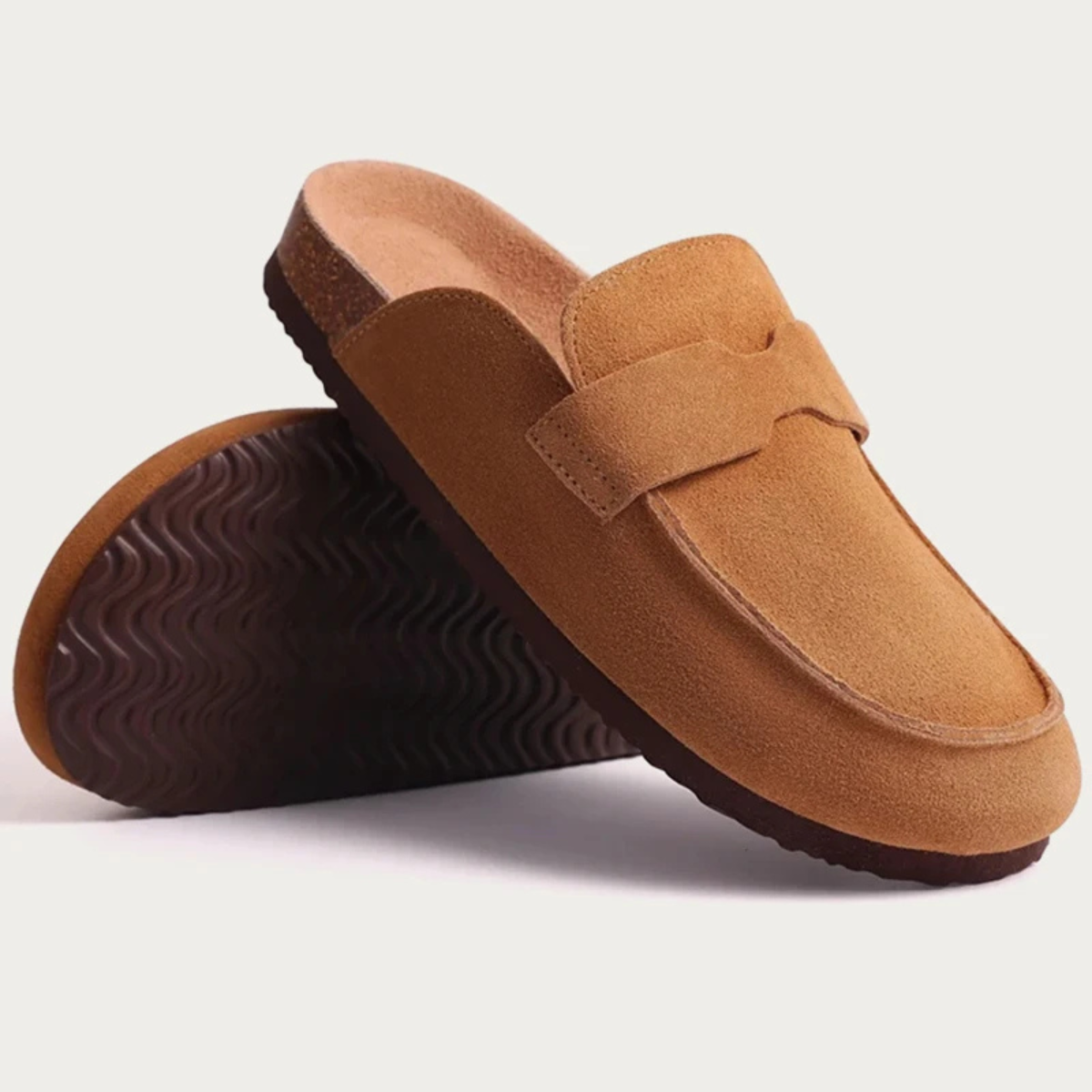 The Lavenham Men's Suede Slip On Trendy Moccasin Slipper