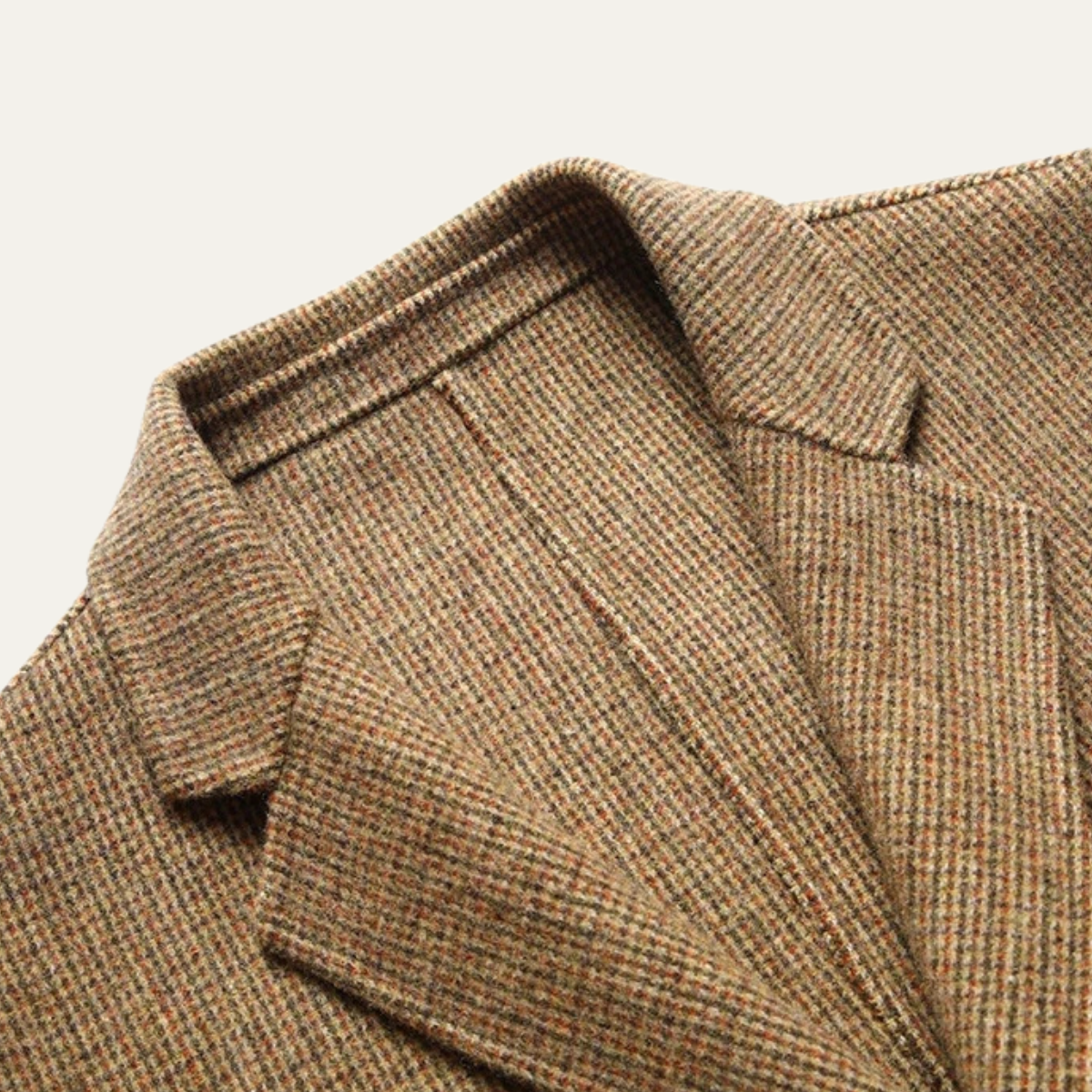 The Pantelleria Men's Checked Wool Suit Tweed Blazer Jacket
