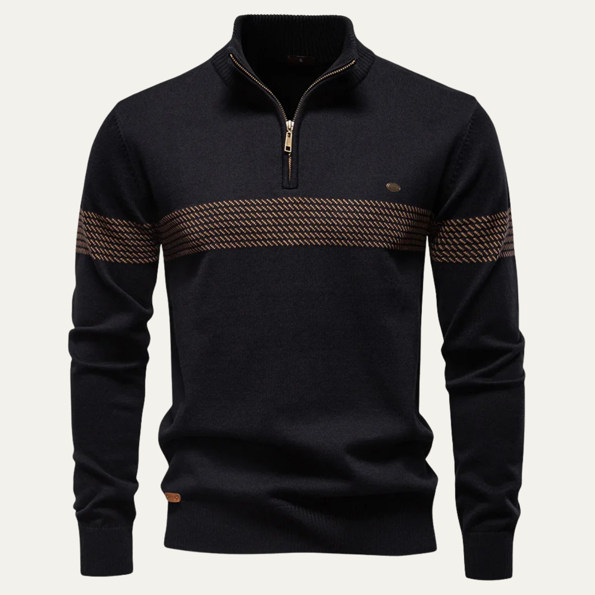 The Locorotondo Men’s Smart Half Zip Knit Jumper