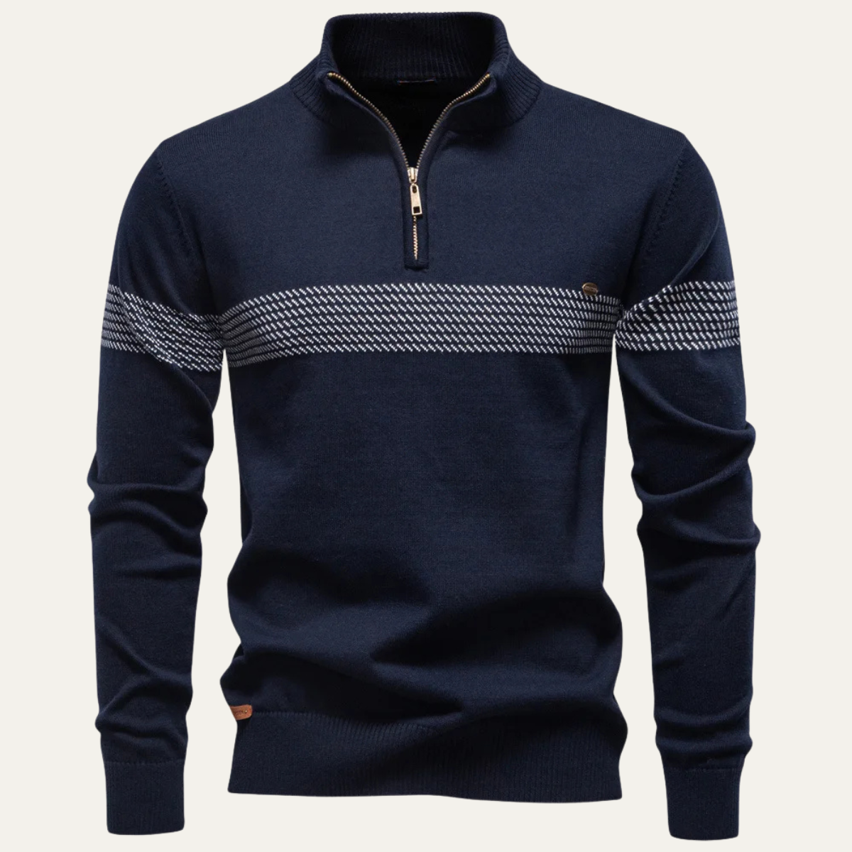 The Locorotondo Men’s Smart Half Zip Knit Jumper