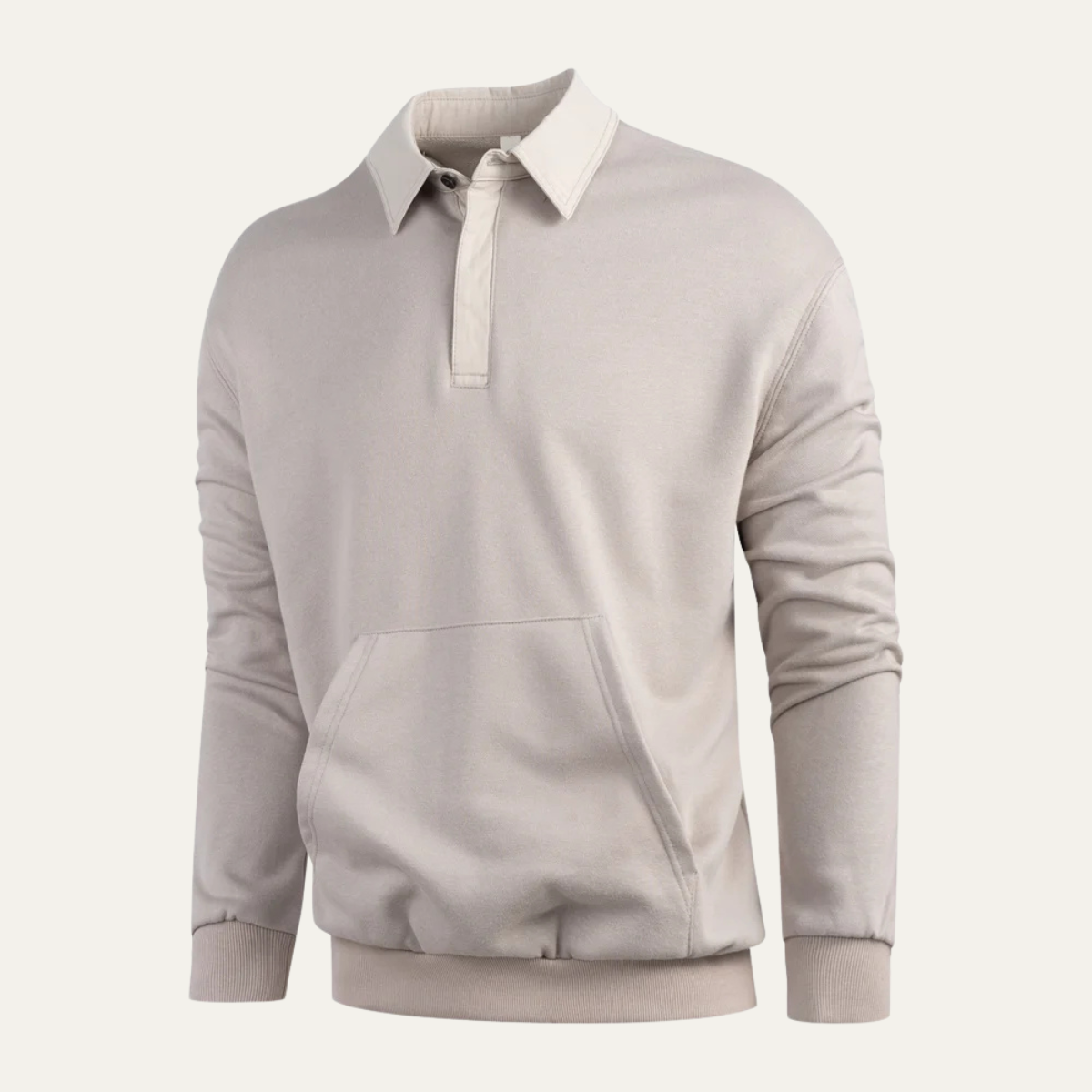 The Ayr Men's Casual Polo Jumper with Front Pocket