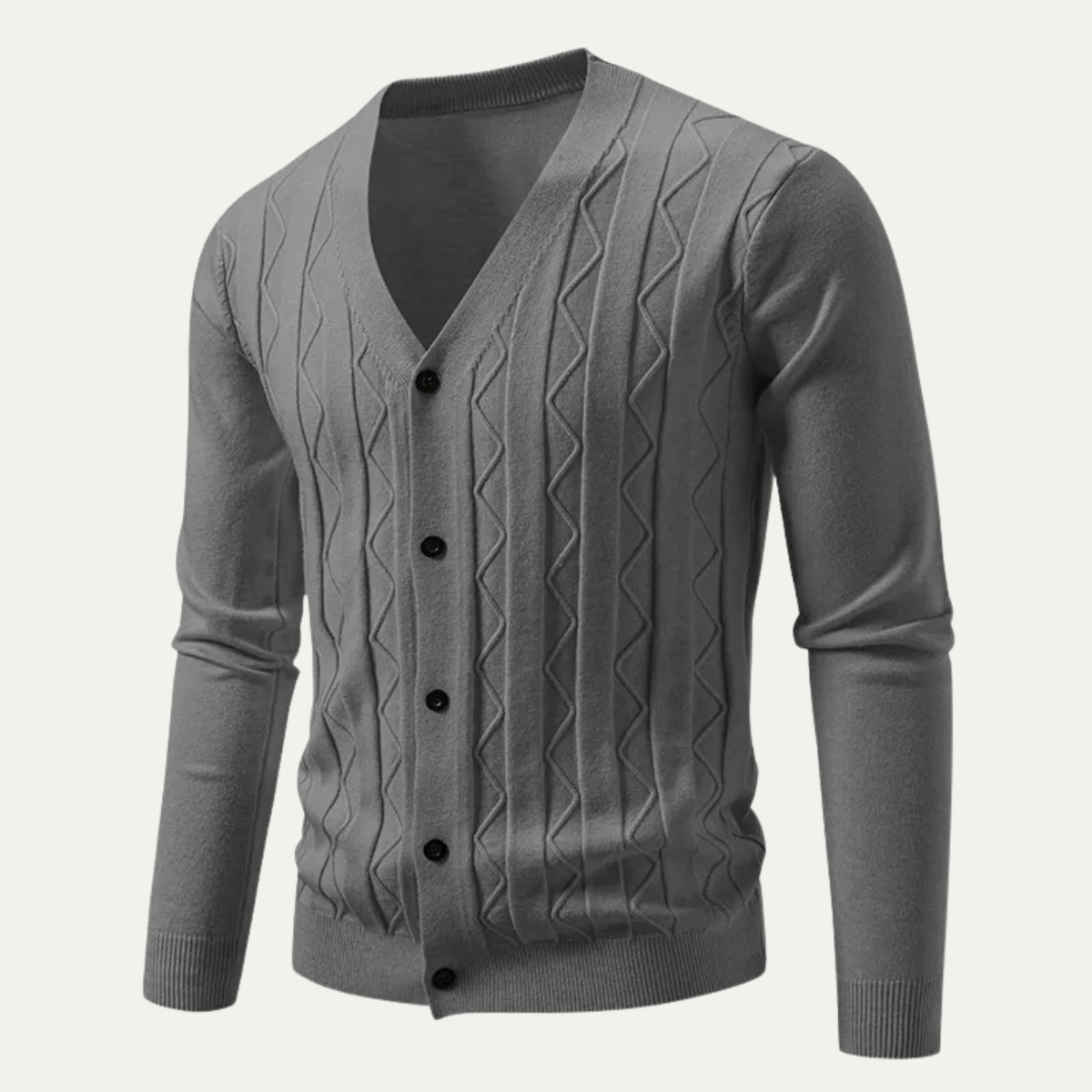 The Paisley Men's Lightweight V Neck Knit Cardigan
