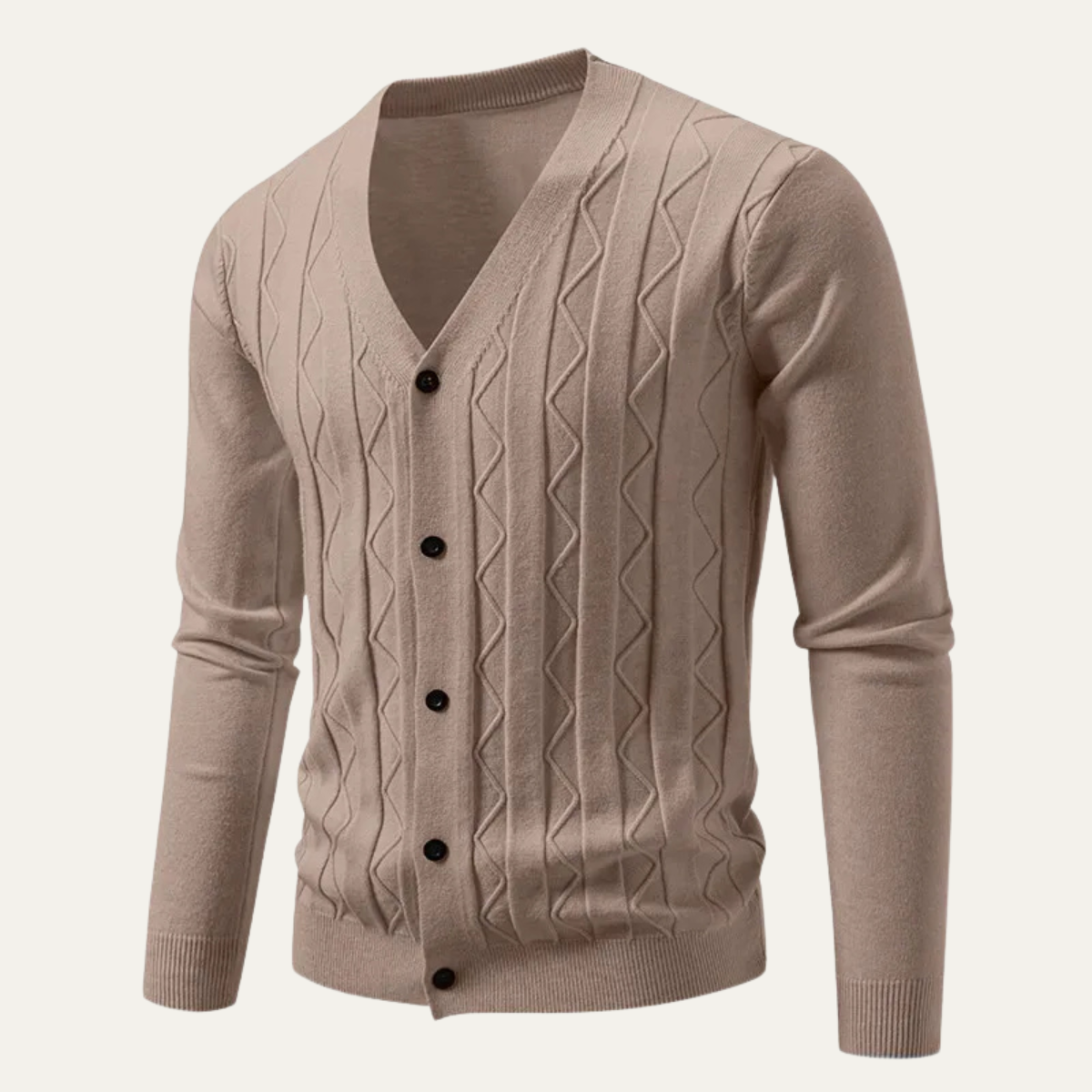 The Paisley Men's Lightweight V Neck Knit Cardigan