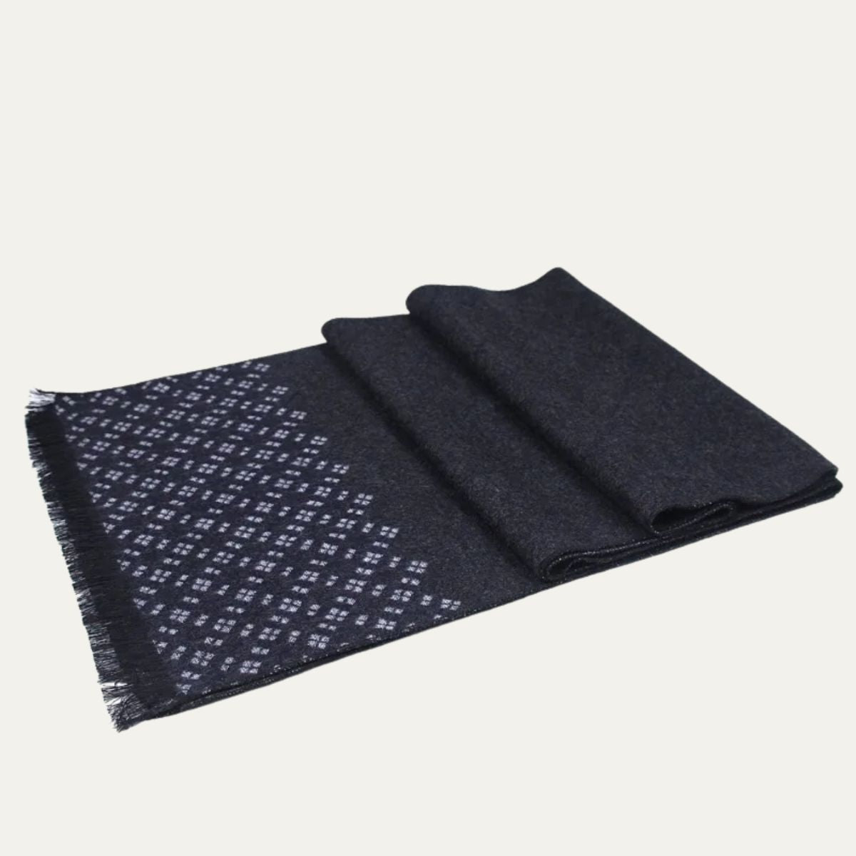 The Champs Élysées Cashmere Merino Scarf for Men - Black