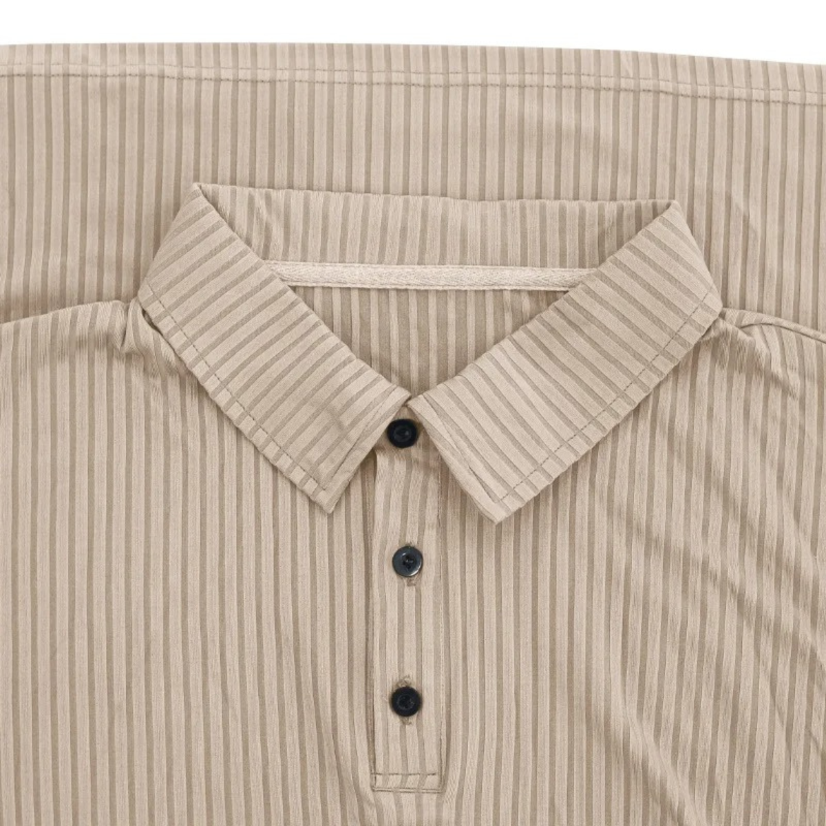 The Sorrento Men’s Ribbed Casual Button Neck Polo Shirt