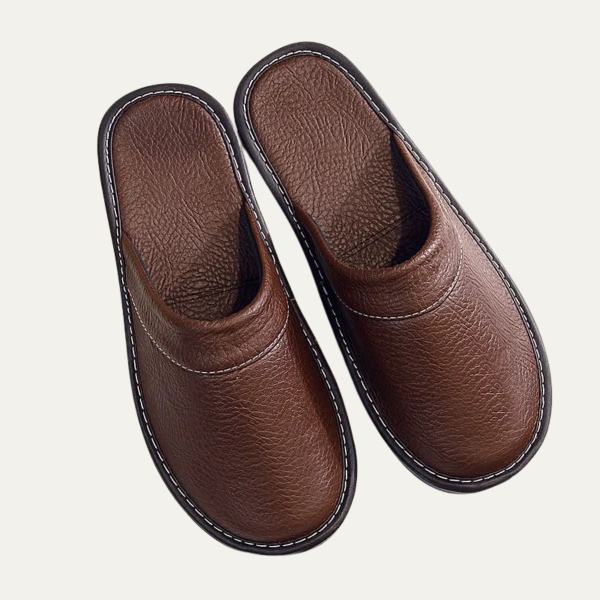 The Shaftesbury Men’s Soft Leather Indoor House Shoes