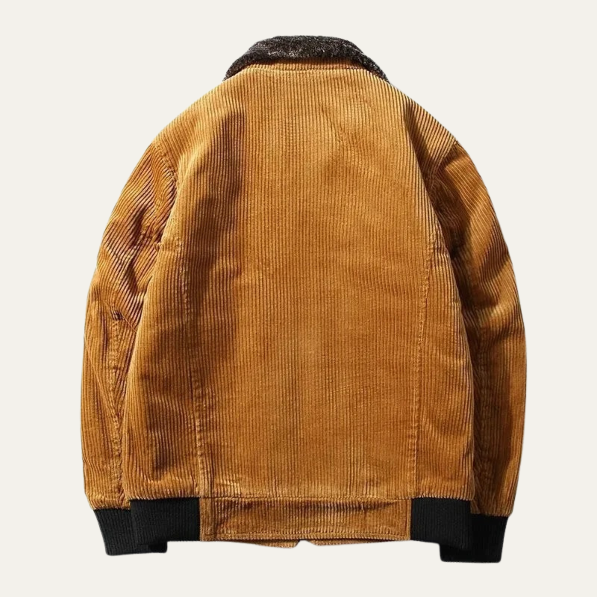 The Denbigh Men's Winter Warm Fur Lined Corduroy Jacket