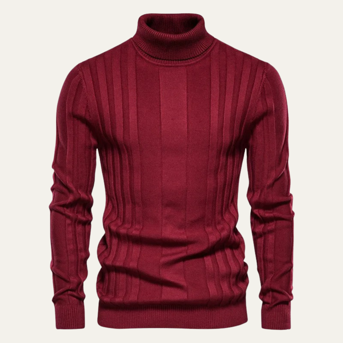 The Dumbarton Men's Slim Fit Knit Turtleneck Jumper