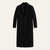 The Padstow Men's Elegant Minimal Black Single Breasted Wool Coat